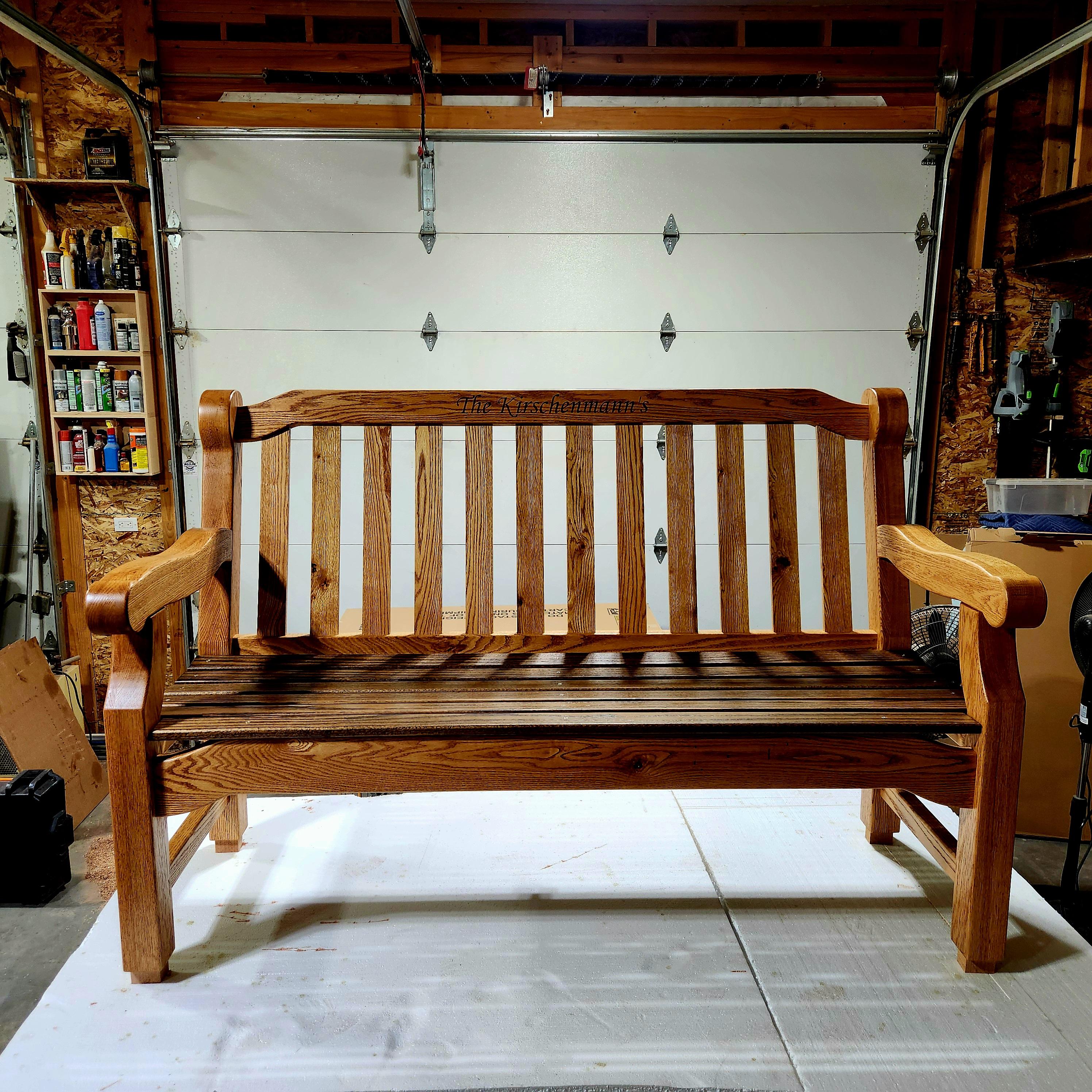 Custom Hardwood Bench